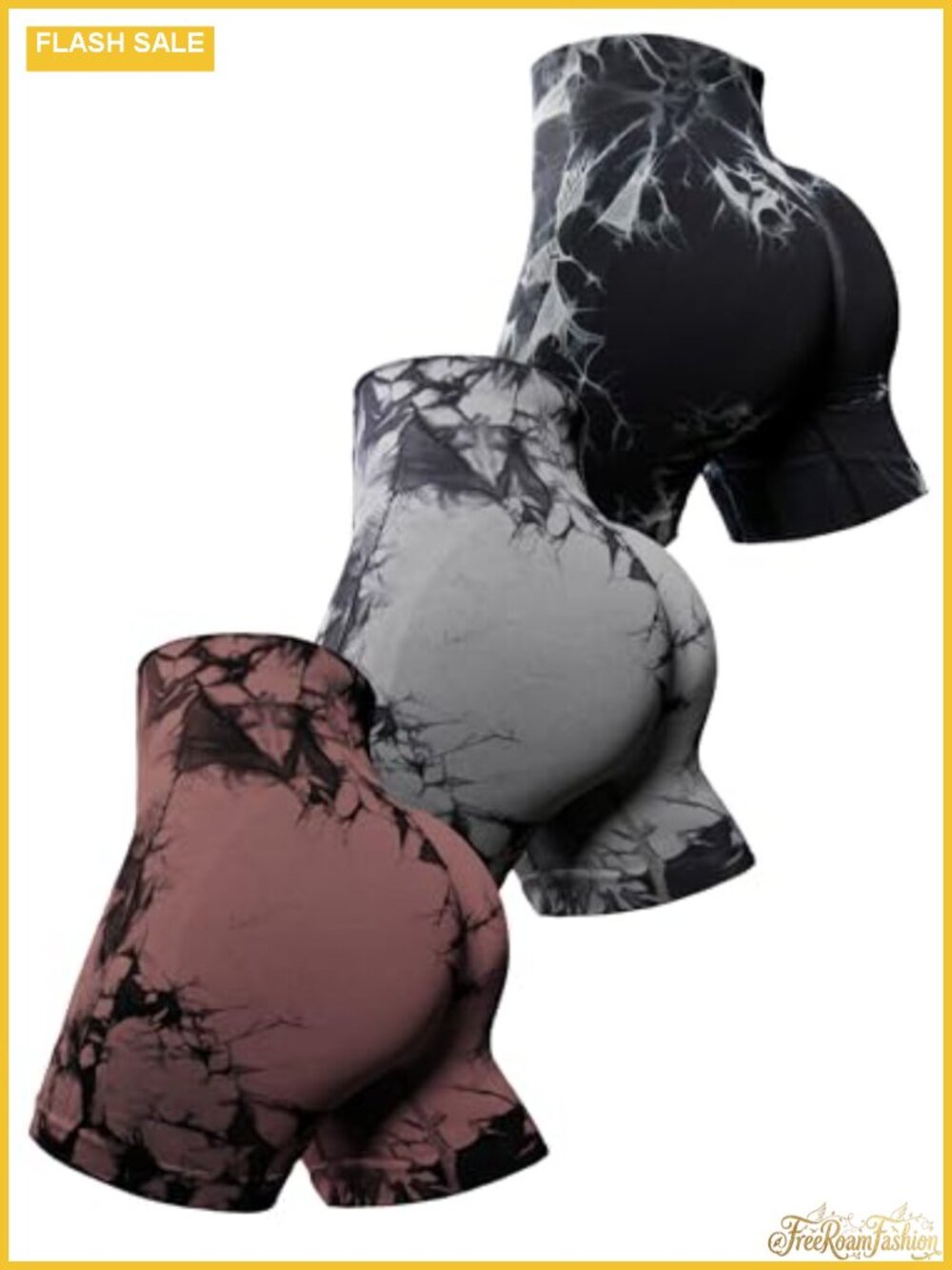 High Waisted Scrunch Butt Lifting Seamless Biker Shorts for Women